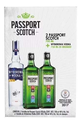 Whisky 2 Pz Passport 750 Ml Vodka Wyborowa Tamarindo 750ml Mercadolibre