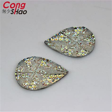 Cong Shao 50 Pcs 20 29 Millimetri Di Colore AB Strass In Resina Di