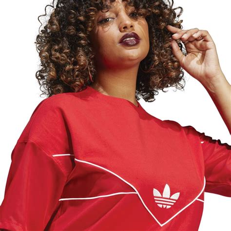 Buy Adidas Originals Women Trefoil T Shirt Better Scarlet