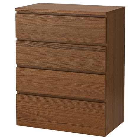 MALM Chest Of 4 Drawers Brown Stained Ash Veneer IKEA Switzerland