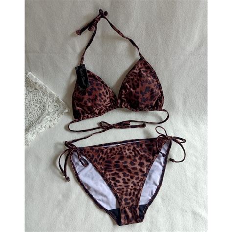 Jual Bk Rxo Loreng Macan Puma Bikini Pantai Segitiga With Foam