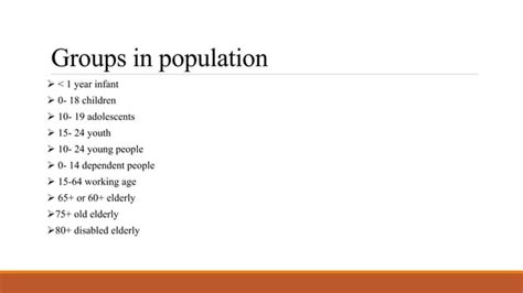 Age And Sex Structure Ppt