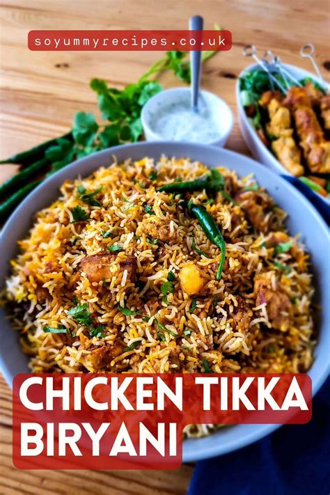 Chicken Tikka Biryani Recipe - So Yummy Recipes