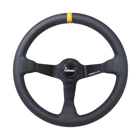 Volante Esportivo Lotse Wrc Couro Tarja Amarela Shopee Brasil