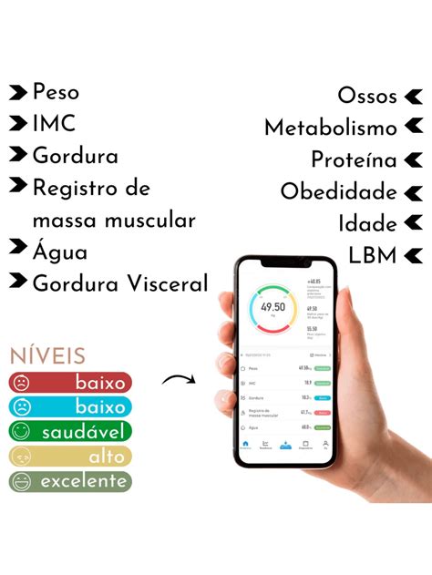 Digital Bioimpedance Scale Professional Body Bluetooth BMI Fat Muscle