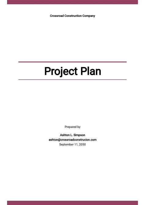 Free Project Plan Word Templates, 68+ Download | Template.net