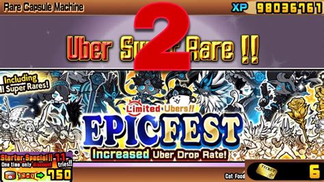 11 DRAW 7 ROLLS In Epic Fest Battle Cats Uber Rare YouTube