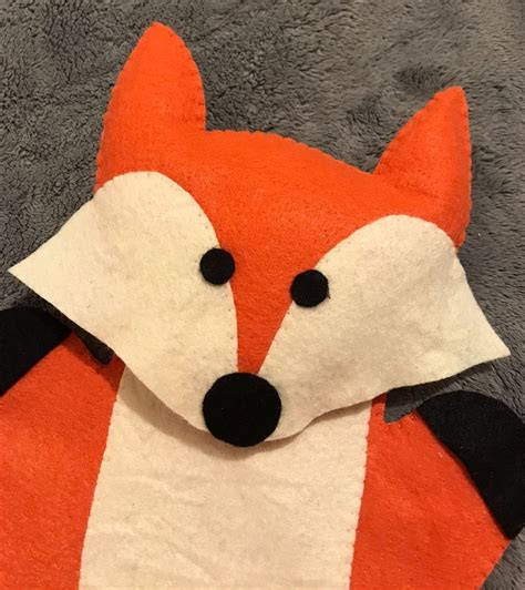 Pdf Puppet Pattern Fox Puppet Pattern Diy Kids Puppet Etsy