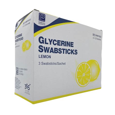 Pharmacare Lemon Glycerine Swabsticks