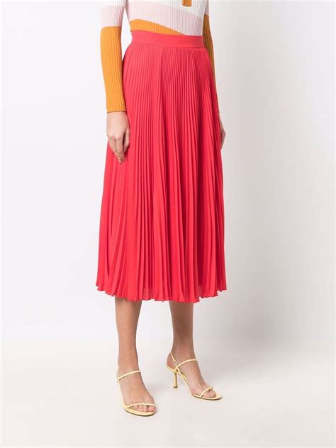 Philosophy Di Lorenzo Serafini Plissé Midi Skirt Farfetch