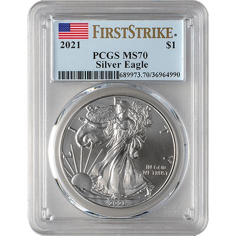 First Strike MS70 1 Oz Silver American Eagle U S Money Reserve