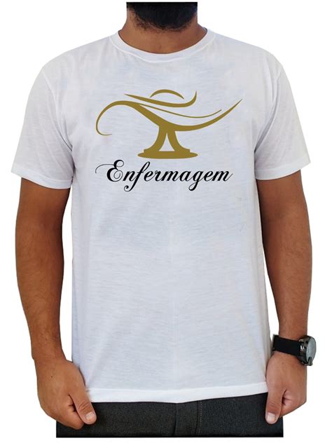 Camiseta Camisa Faculdade Curso Enfermagem Técnico Saúde R 109 80 em