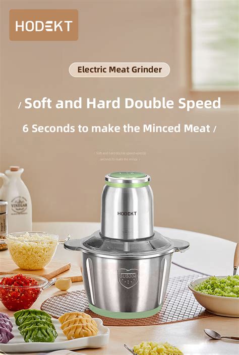 HODEKT 2L 3L Food Chopper Blender Panasonic Electric Meat Grinder Multi