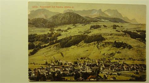 Antike Postkarte Appenzell mit Säntis Kaufen auf Ricardo