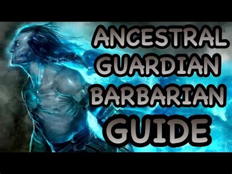 D D E Ancestral Guardian Barbarian Guide Youtube