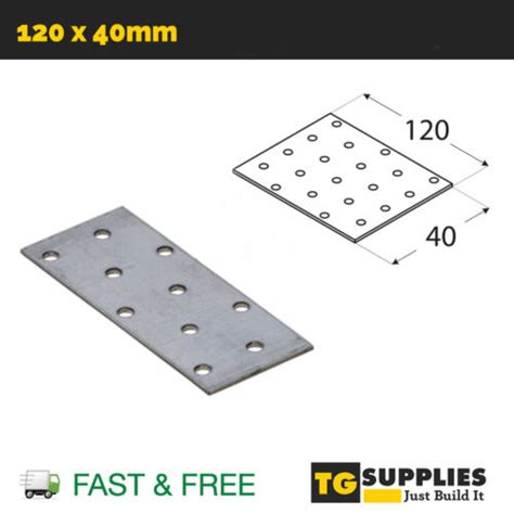 Flat Bracket Connecting Joining Plate Galvanised Heavy Duty Flat Metal