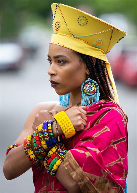 Zulu Beaded Bucket Hat Isicholo Assorted Colors Handmade In South