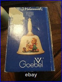 Mj Hummel Bell Goebel First Edition Annual Bell With Box Serial