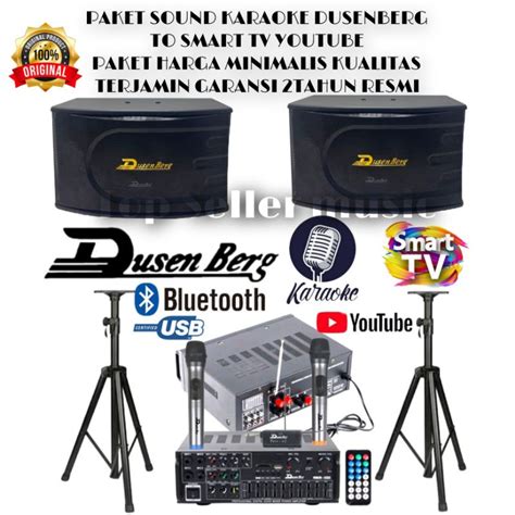 Jual Paket Karaoke Sound System Dusenberg Inch Ampli Mic Wireless