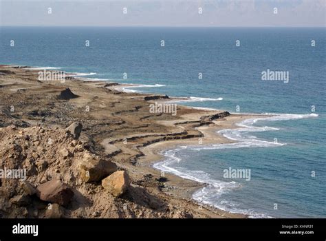 View On The Dead Sea From Jordan Coast Stock Photo Alamy