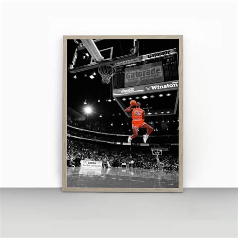 Michael Jordan Dunk Contest Poster