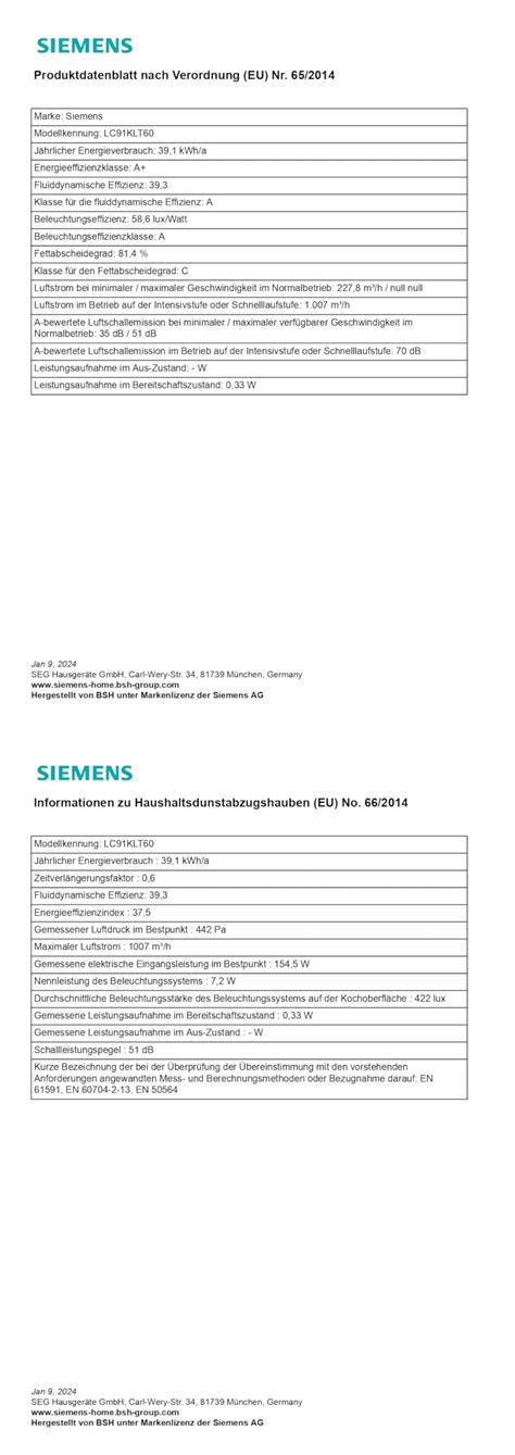 Siemens LC91KLT60 IQ700 Wandesse 90 Cm Schwarz Mit Glasschirm