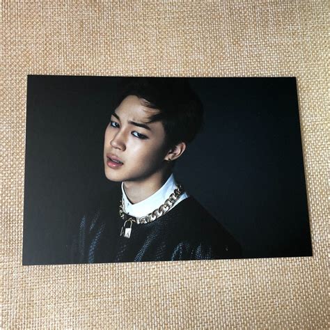 Bts Jimin Armypedia Dark Wild Official Postcard Photocard New