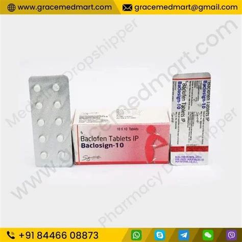 Baclosign Mg Baclosign Baclofen Tablets At Rs Stripe In