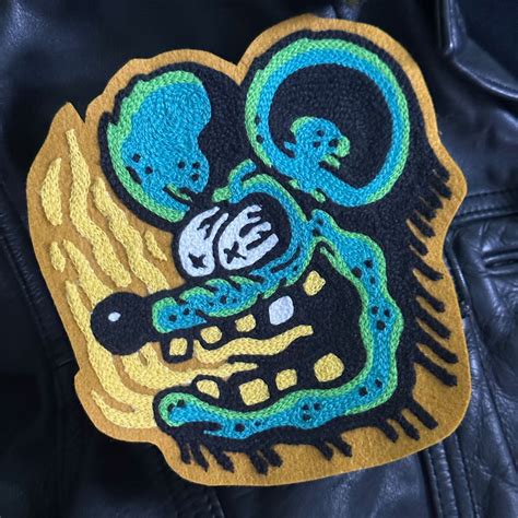 Hot Rod Weirdo Rat Fink Ish Chainstitch Embroidery Patch Etsy