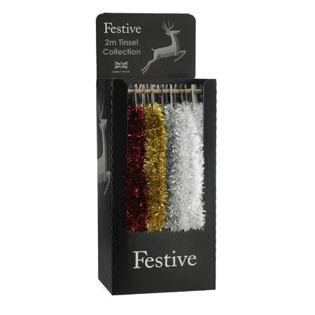 Festive Chunky Cut Fine Cut Tinsel 75mm X 2mtr Only 3 00