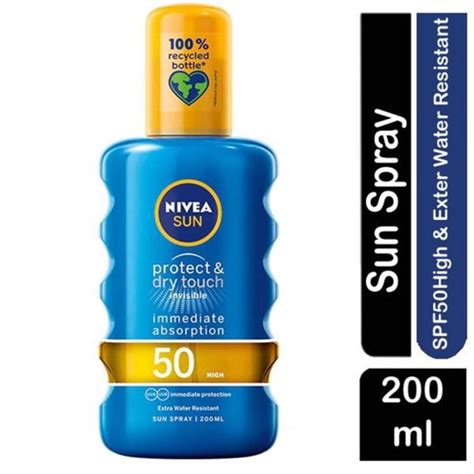 Jual Nivea Sun Protect And Dry Touch Sun Spray Spf50 200ml Shopee Indonesia