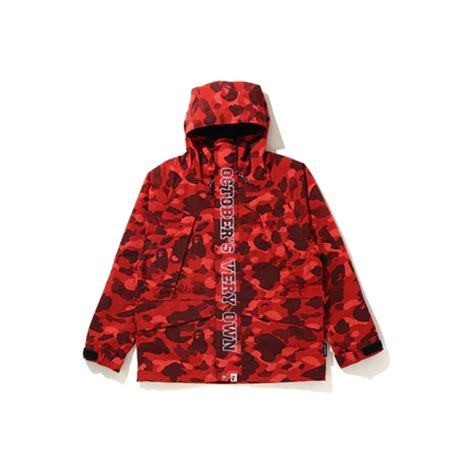 Bape X Ovo Color Camo Jacket Redbape X Ovo Color Camo Jacket Red Ofour