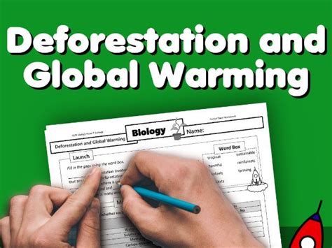 Deforestation And Global Warming Home Learning Worksheet GCSE