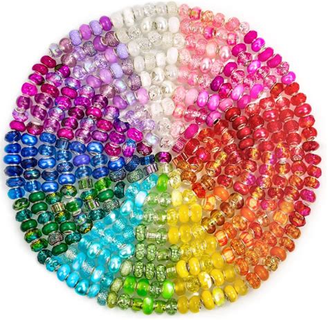 Cludoo Pcs Large Hole Glass Beads For Jewelry Making European