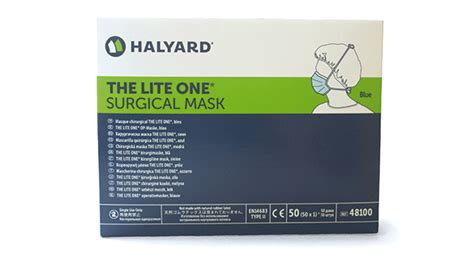 Halyard 48100 Surgical Face Mask Blue Pack Of 50 For Sale Online Ebay