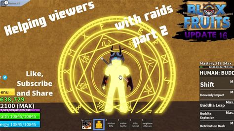 Update 16 Helping With Raids In Blox Fruits With Viewers Part 2