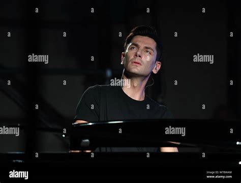 Croatian Pianist Maksim Mrvica Performs During A Launch Event For