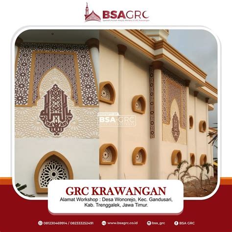 Gambar Motif Krawangan Masjid BSA GRC