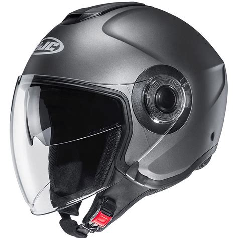 Casque Jet Double Visi Re Hjc I Titane Semi Mat Vente En Ligne