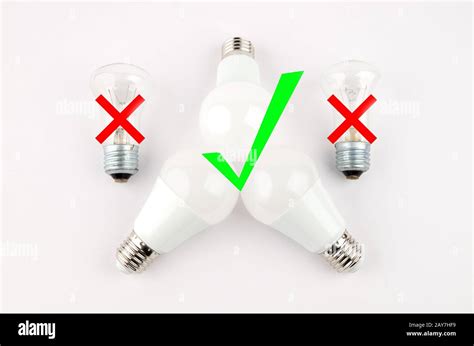 Led Light Bulbs Vs Energy Saving - Stockfoto Energy Saving Light Bulb ...