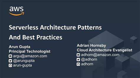 Serverless Architecture Patterns And Best Practices Ppt