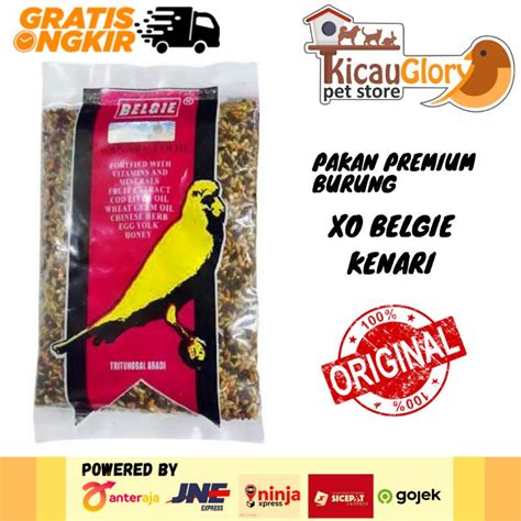 Jual XO Belgie Kenari Alami Bird Care Pakan Premium Burung Kenari Black