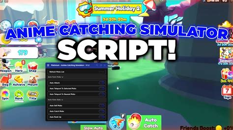 Anime Catching Simulator Script Auto Farm Auto Farm Stats Teleport