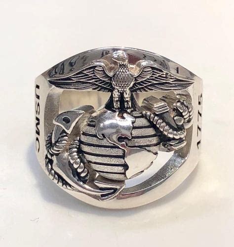 Custom Gold Marine Corps rings Made in the USA by our USMC Veteran biz - Marine Corps Rings