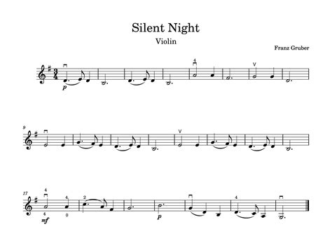 How To Play “silent Night” Violin Tutorial And Free Sheet Music