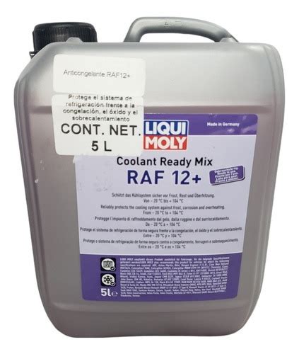 Anticongelante Refrigerante Raf Liqui Moly Ready Litro Afinatuauto