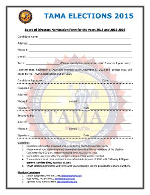 Fillable Online Tama Tama Elections Tama Fax Email Print Pdffiller