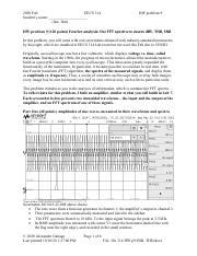 20c 314 HW P9 SNR THD Pdf 2020 Fall EECS 314 Student S Name Last