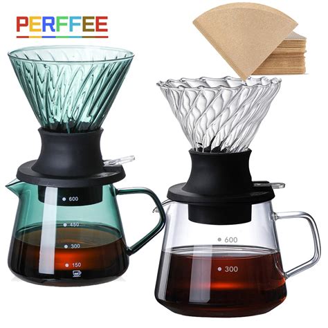 Immersion Coffee Dripper V Immersion Drip Coffee Glass Switch Pour