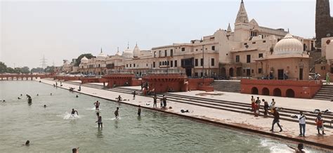 Bathing ghats at Ayodhya, India : r/ArchitecturePorn